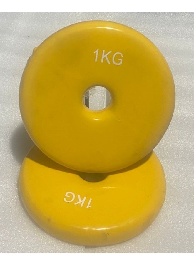 إليت طارات اوزان فينيل ألوان 1 كجم إليت(فتحة 2.6 سم/2قطعة) - Image 3